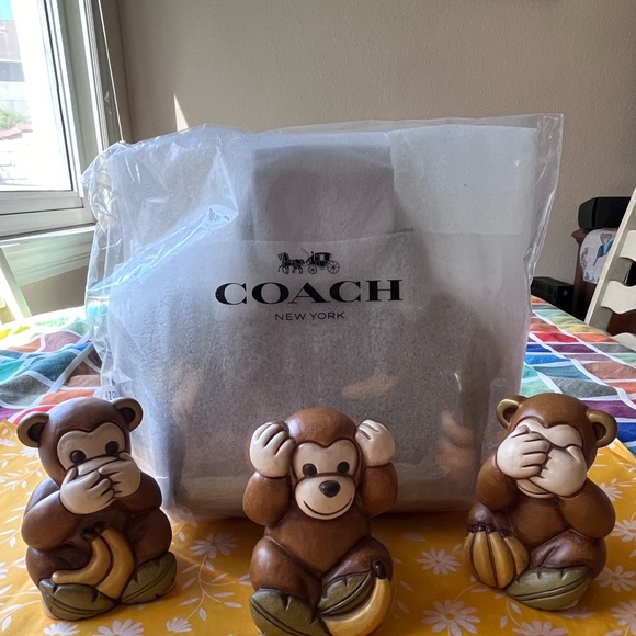 🍌 COACH MINI ROWAN CROSSBODY IN SIGNATURE CANVAS WITH BANANA PRINT 🍌 - Picture 10 of 16